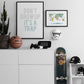 Dieren Landkaart Poster