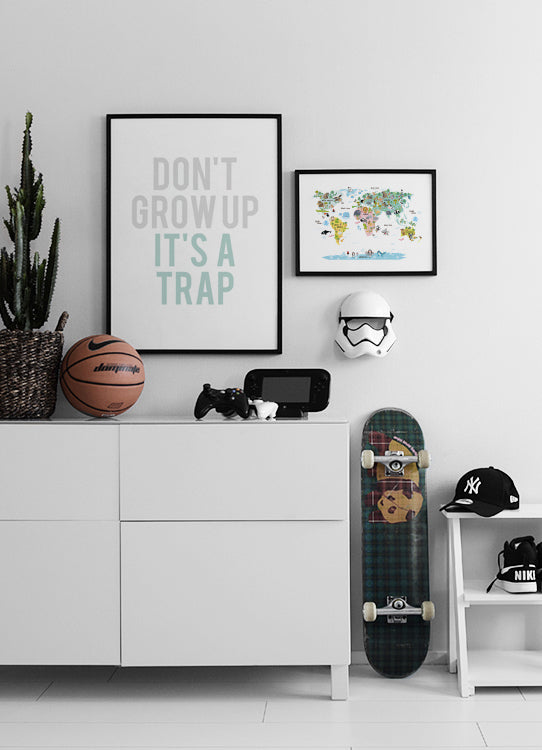 Dieren Landkaart Poster