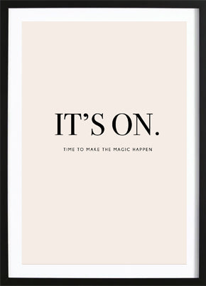 It's On Poster