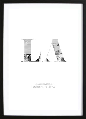 LA  Coördinaten Poster