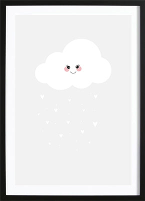 Liefdes Wolkje Poster