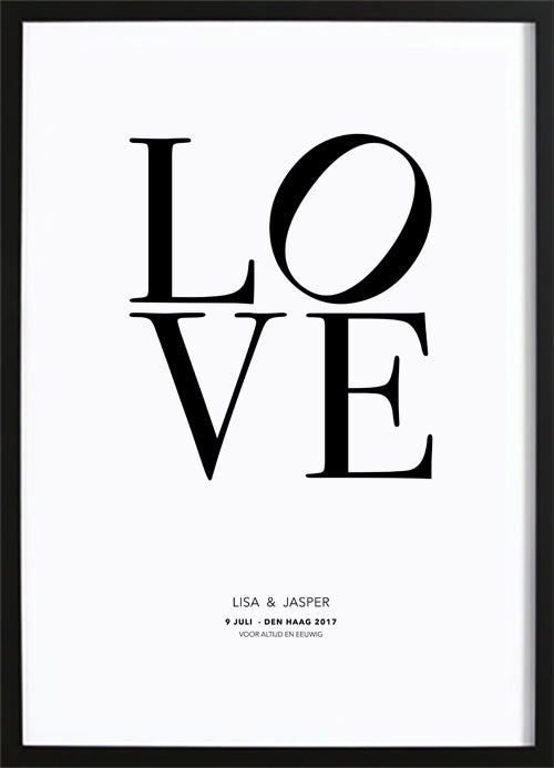 Love Gepersonaliseerde Poster