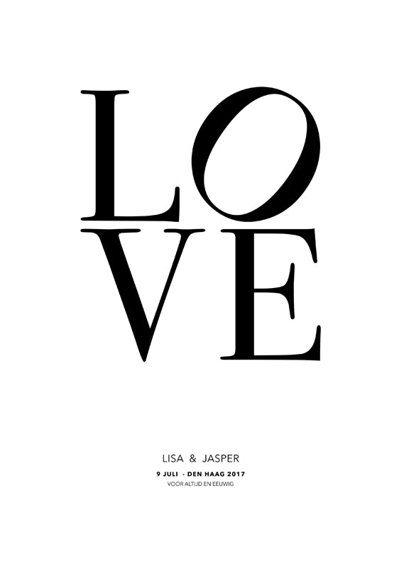 Love Gepersonaliseerde Poster