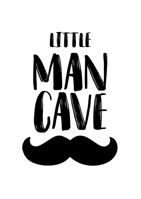 Little Man Cave Poster
