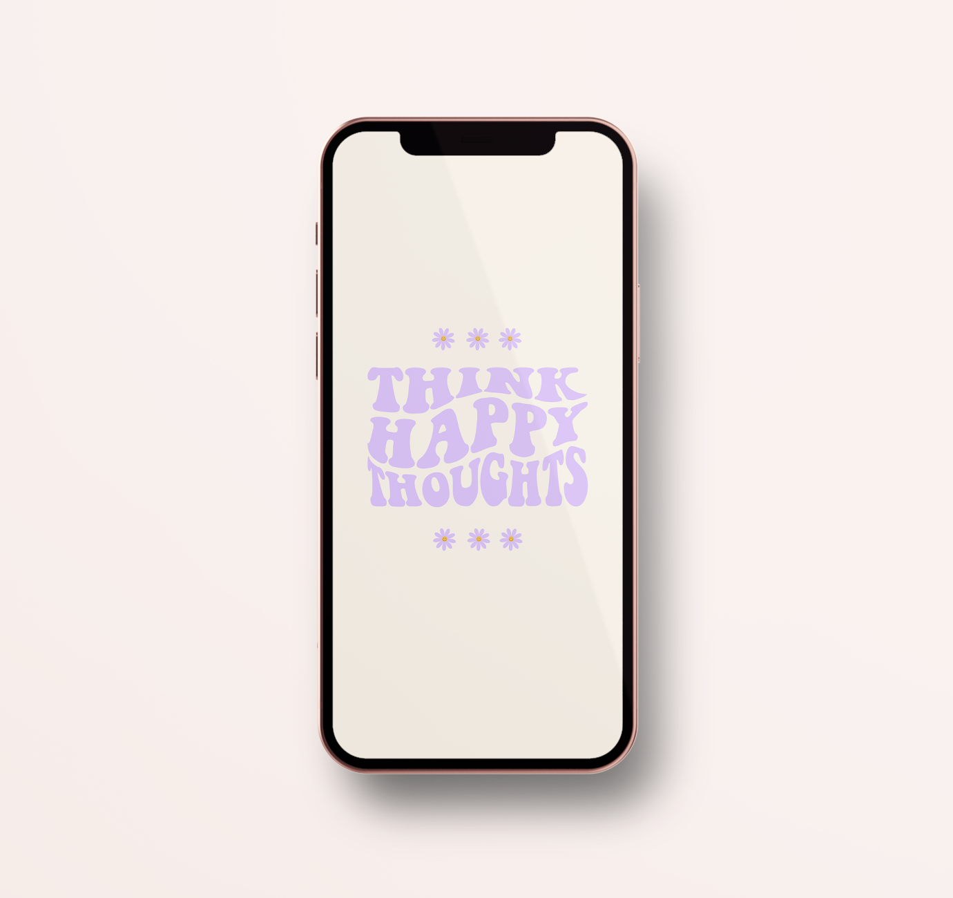 Wallpaper Think Happy Thoughts