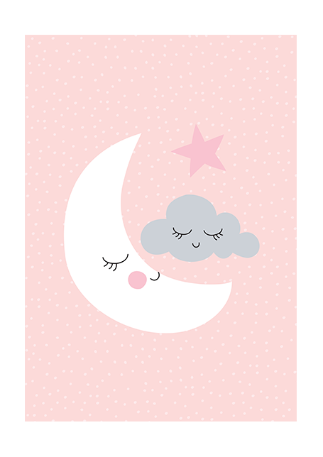 Night Night Moon Poster