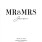 Mr and Mrs Gepersonaliseerde Poster