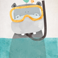 Snorkel Nijlpaardje Poster