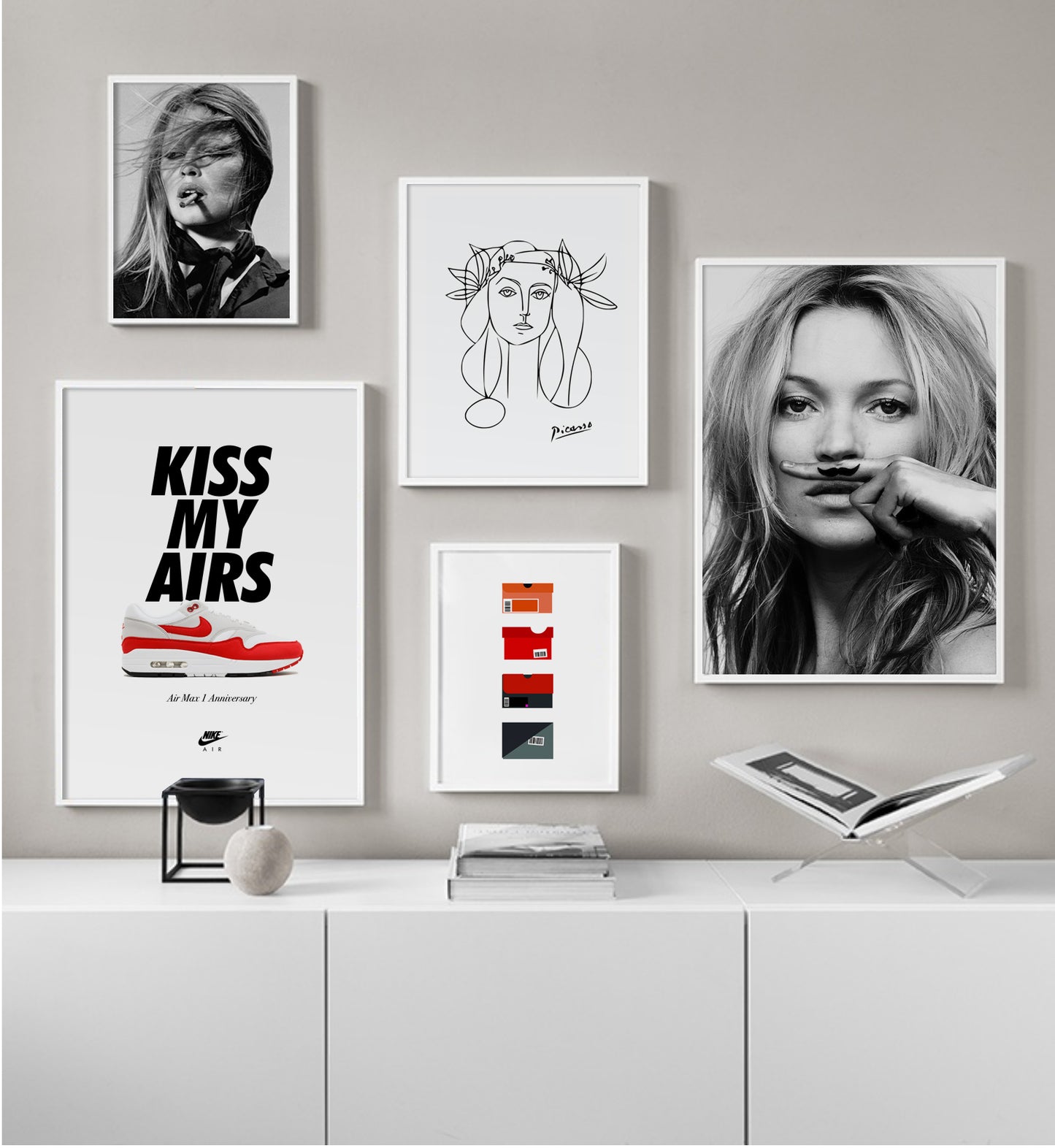 Nike Shoeboxes Poster