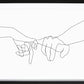 Pinky Swear Abstract Poster