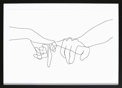 Pinky Swear Abstract Poster