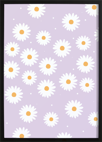 Purple Daisy's Poster