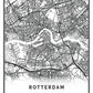 Rotterdam Kaart Poster