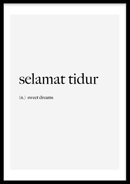 Selamat tidur Poster