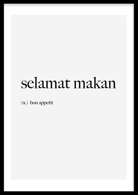 Selamat makan Poster