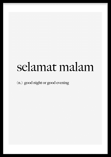 Selamat malam Poster