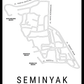 Seminyak Kaart Poster