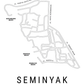 Seminyak Kaart Poster