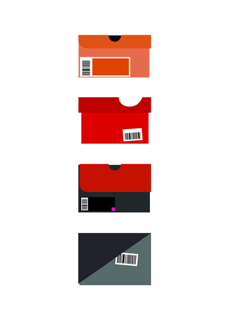 Nike Shoeboxes Poster
