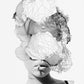 Girl Smoking Abstract Poster