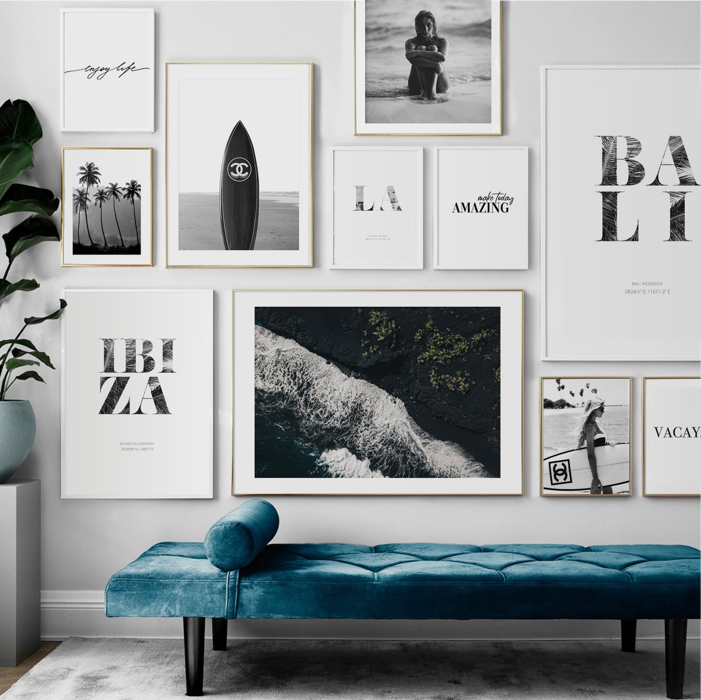 Black Chanel Board Poster
