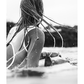 Surfergirl Surfing Poster
