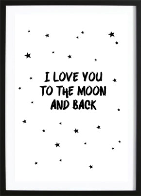 Love You To The Moon Poster