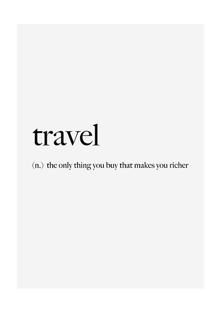 Travel Quote Poster