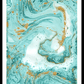 Turquoise Marble Poster