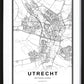 Utrecht Stadskaart Poster