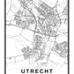 Utrecht Stadskaart Poster