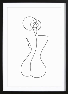 Vrouwen Lichaam Abstract Poster